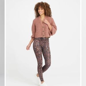 Spanx Faux Leather Snake Leggings